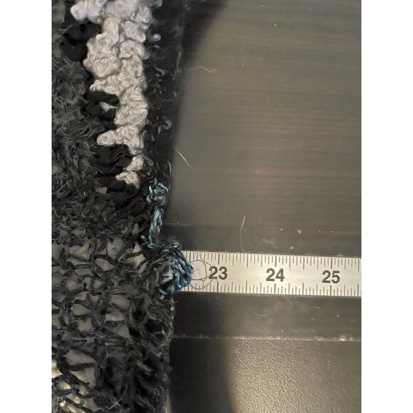 Chunky Knit Sweater Womens Large Multicolor Patchwork Short Sleeve Art to Wear - Picture 4 of 6